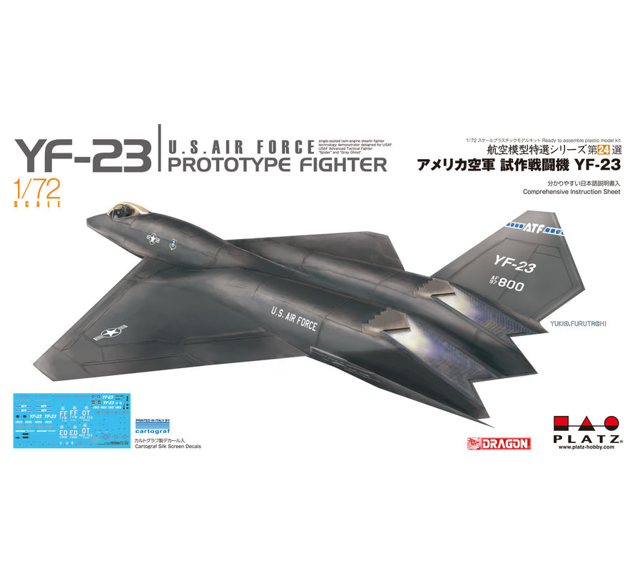 YF23 USAF Prototype Fighter 1:72