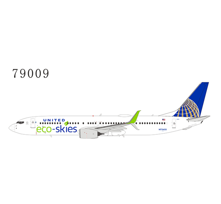 B737-900ERW United Eco-Skies N75432 1:400 scimitars