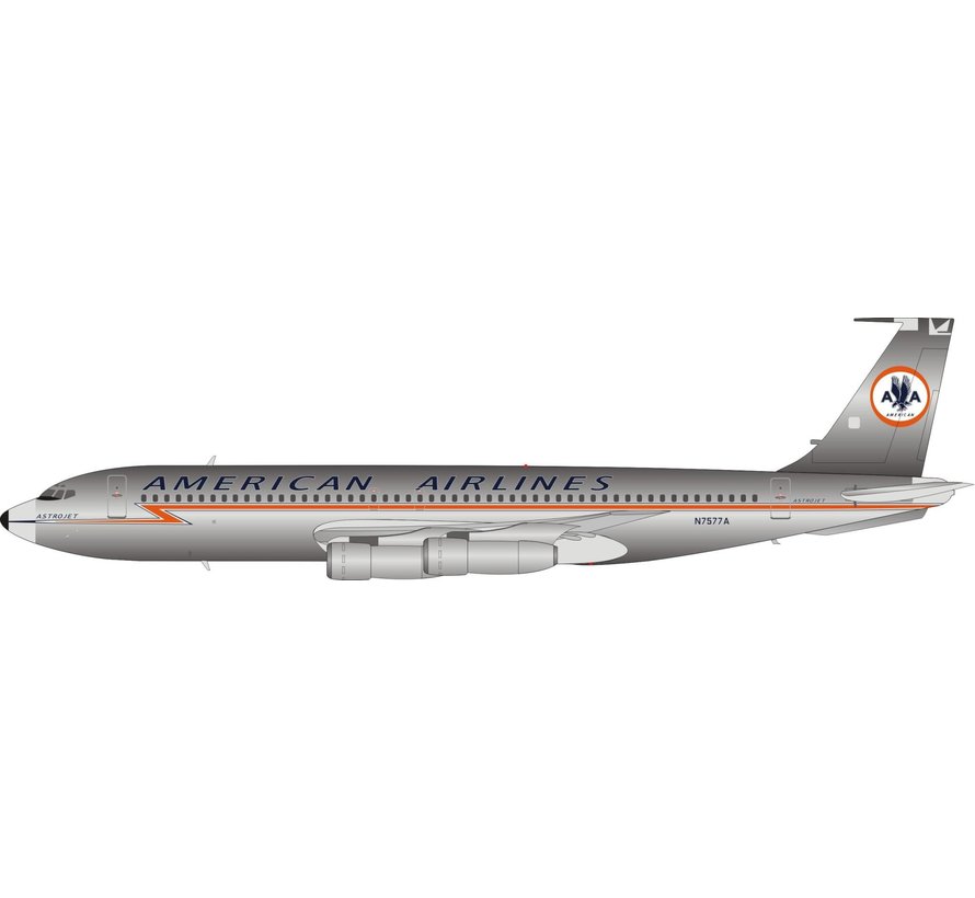 B707-100 American delivery livery N7577A 1:200 with stand