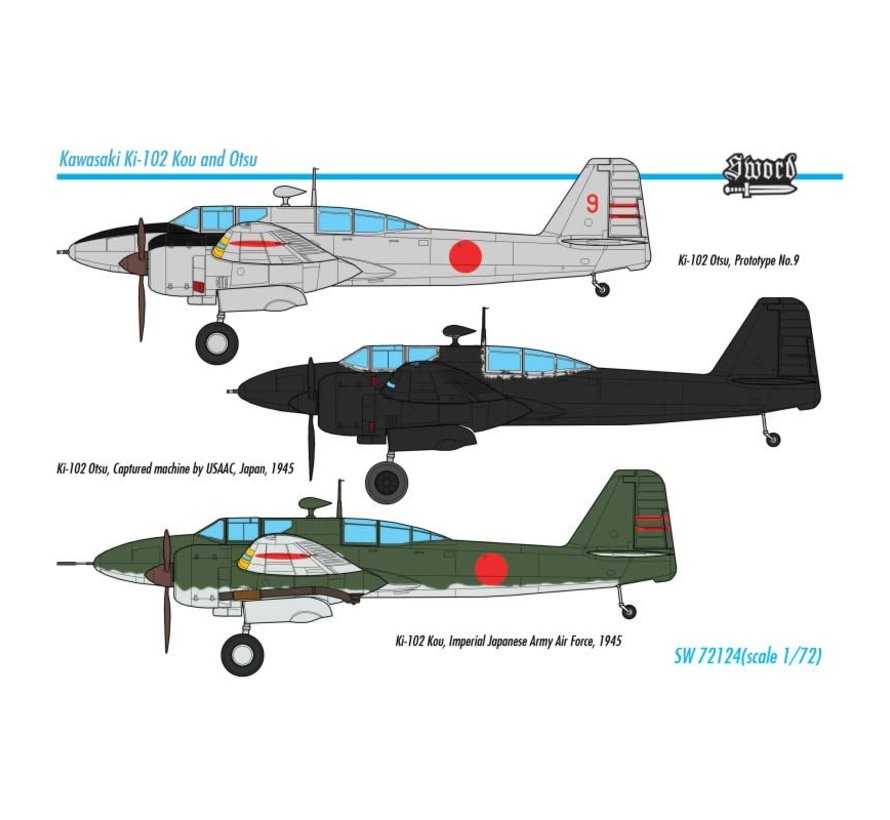 SWORD Kawasaki Ki-102A/Ki-102B Kou/Otsu 'Randy' 1:72