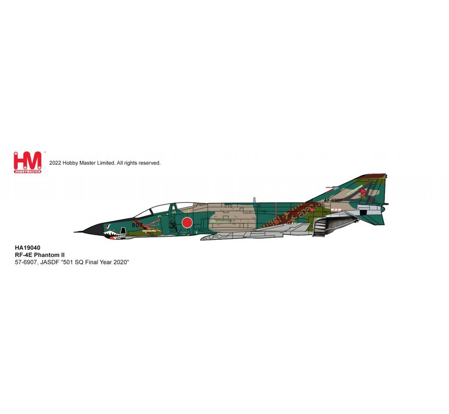RF4E Phantom II 501 Hikotai JASDF Final Year 1961-2020 Sharkmouth camo 1:72 +preorder+