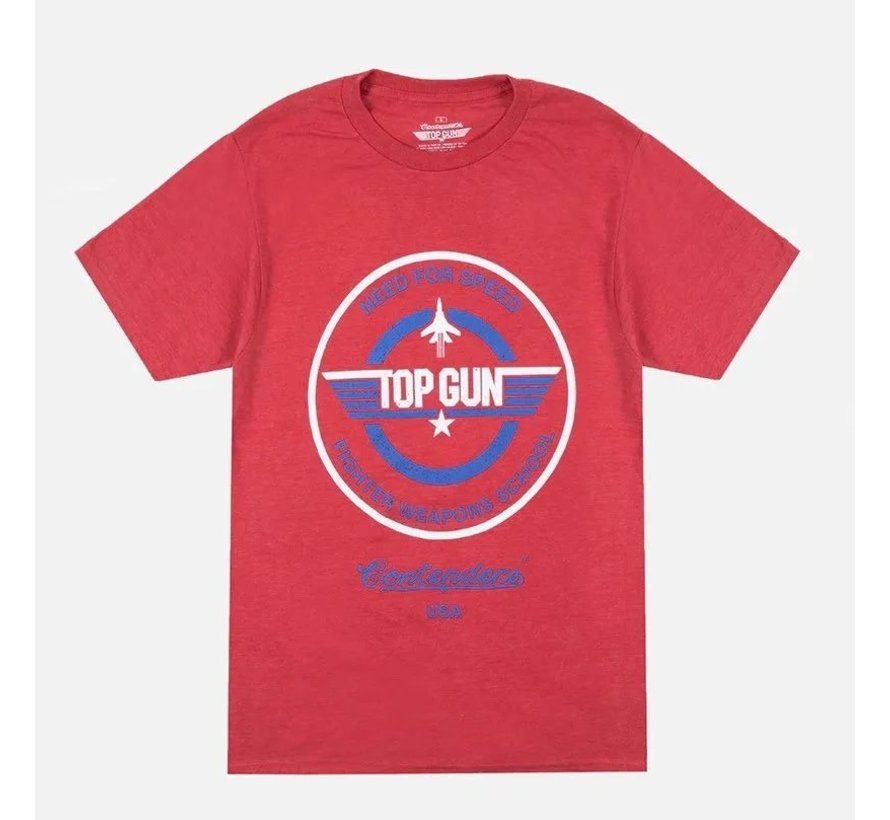 Top Gun Crest T-Shirt Red