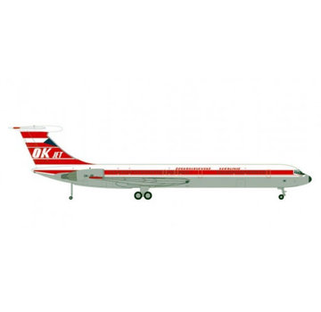 Herpa IL62M CSA Czech Airlines 1:200 with stand
