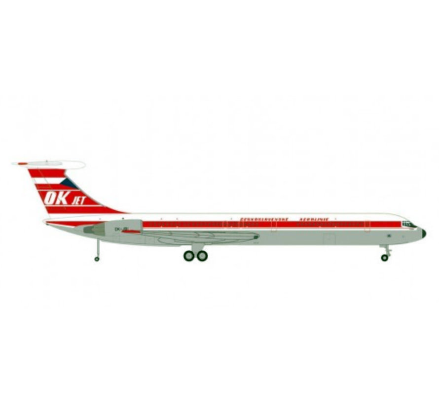 IL62M CSA Czech Airlines 1:200 with stand