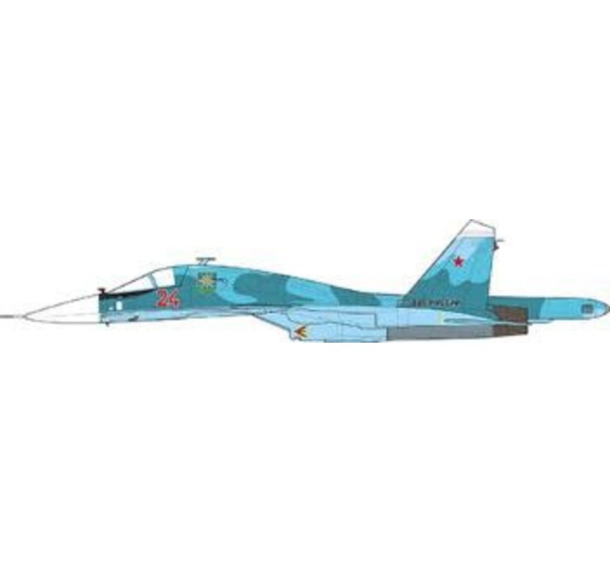 SU34 Fullback RED24 Russian Air Force Ukraine War 2022 1:72 (no stand)