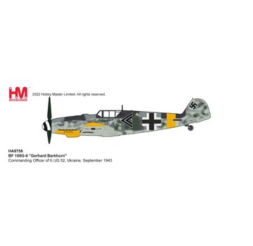 Hobby Master BF109G-6 II./JG 52 Luftwaffe Gerhard Barkhorn 1:48 +Preorder+
