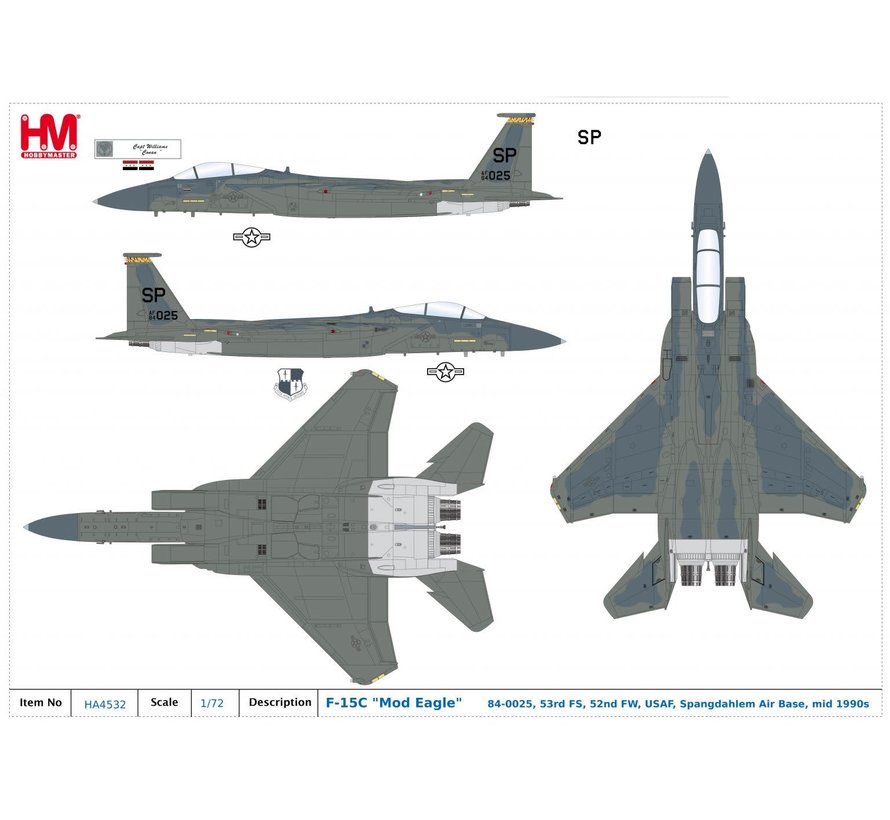 F15C Mod Eagle 53FS 52FW Spangdahlem AB 1:72 +Preorder+