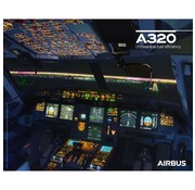 Airbus Laminated A320neo Cockpit Poster 15.5 x 19.5" inches