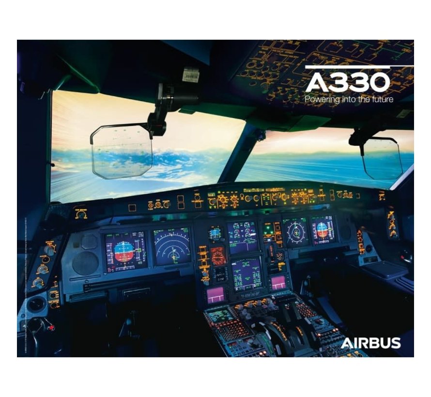 Laminated A330neo Cockpit Poster 15.5 x 19.5" inches