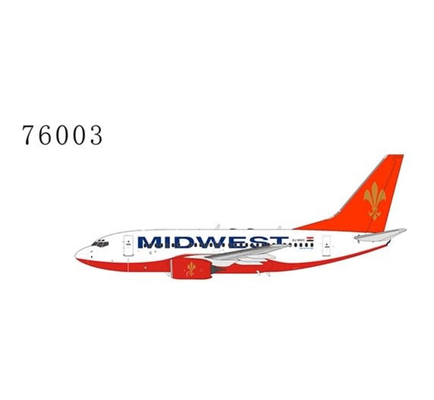 B737-600 Midwest Airlines Flyglobespan hybrid SU-MWC 1:400