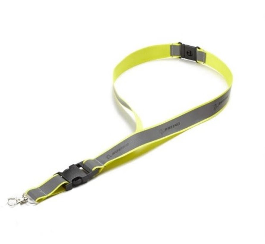 Neon Safety Lanyard Yellow with pass holder