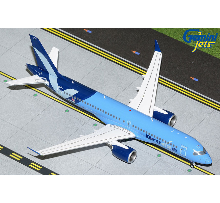 A220-300 Breeze Airways N203BZ 1:200 with stand