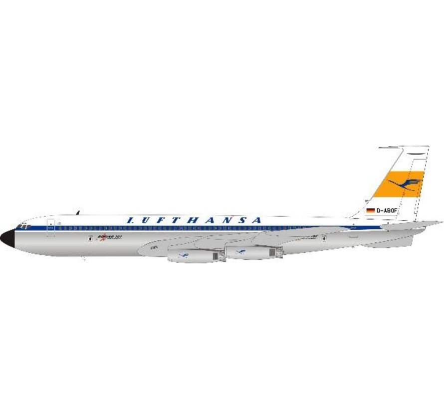 B707-430 Lufthansa 3rd livery D-ABOF 1:200 with stand