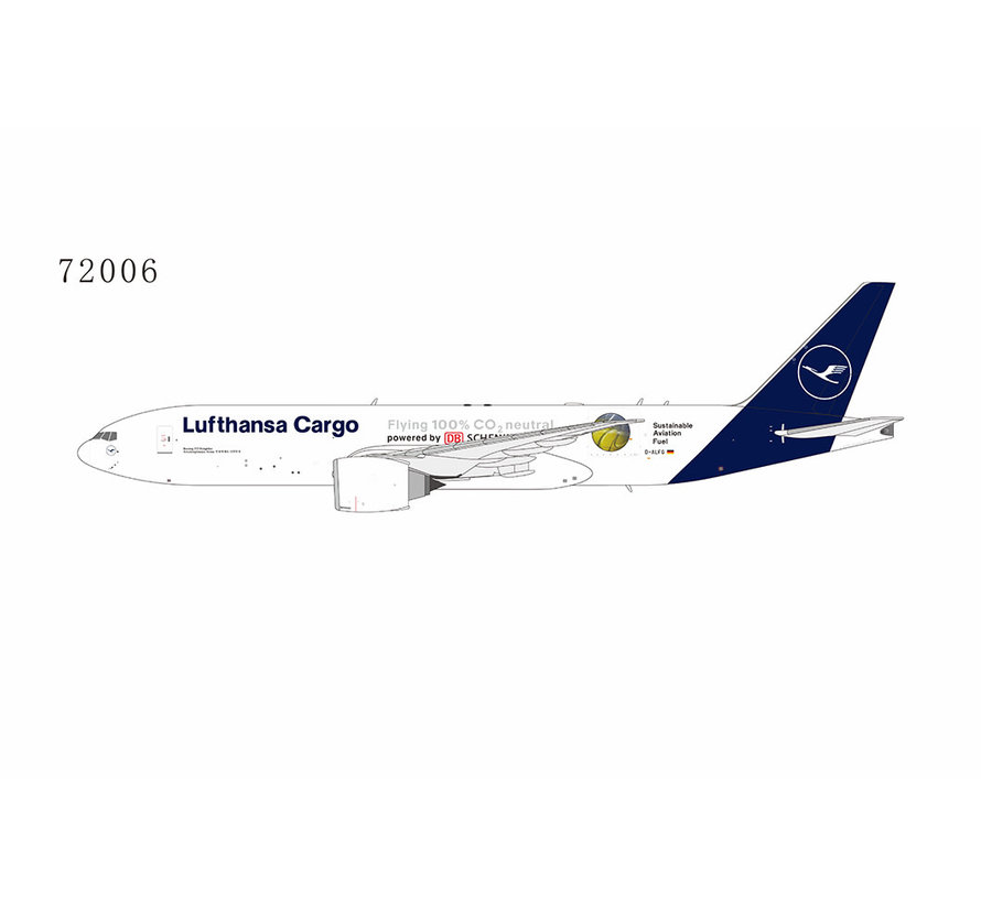 B777-200F Lufthansa Cargo Flying 100% CO₂ neutral D-ALFG 1:400