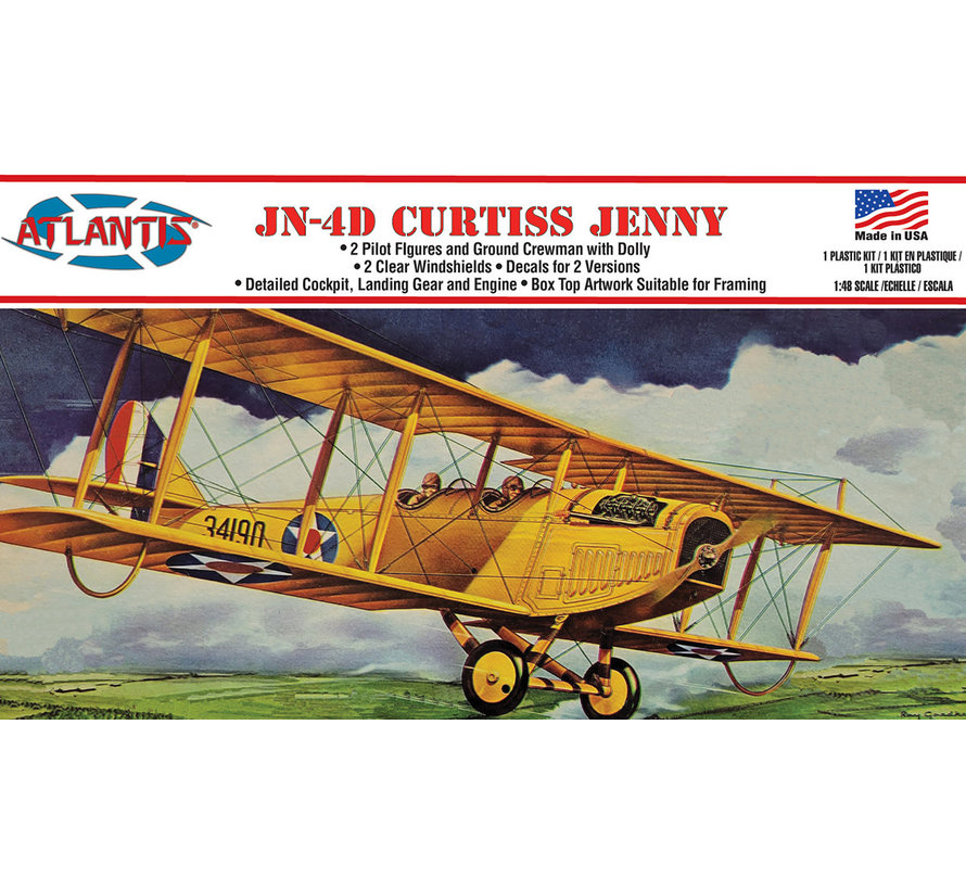 Atlantis Curtiss Jenny JN-4D 1:48 [Ex-Lindberg]