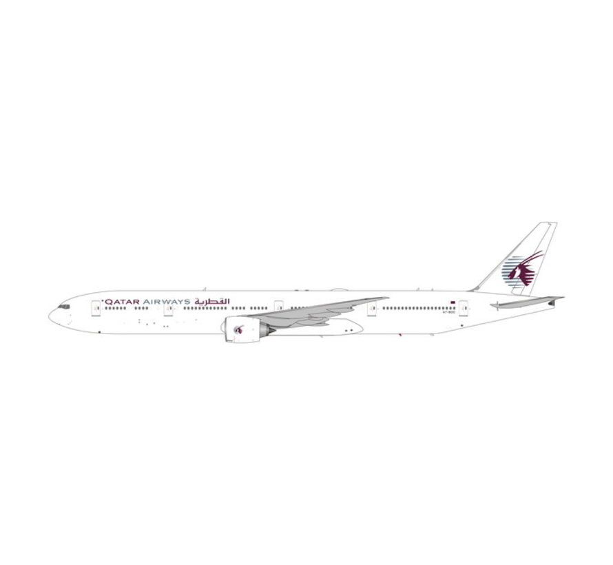B777-300ER Qatar Airways white A7-BOC 1:400