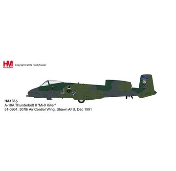 Hobby Master A10A Thunderbolt II Mil-8 Killer 21FS 507ACW SF Shaw AFB 81-0964 1991 1:72 +preorder+