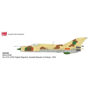 Hobby Master MIG21PMF 5173 927th Fighter Regt. Socialist Republic of Vietnam 1979 1:72  +preorder+