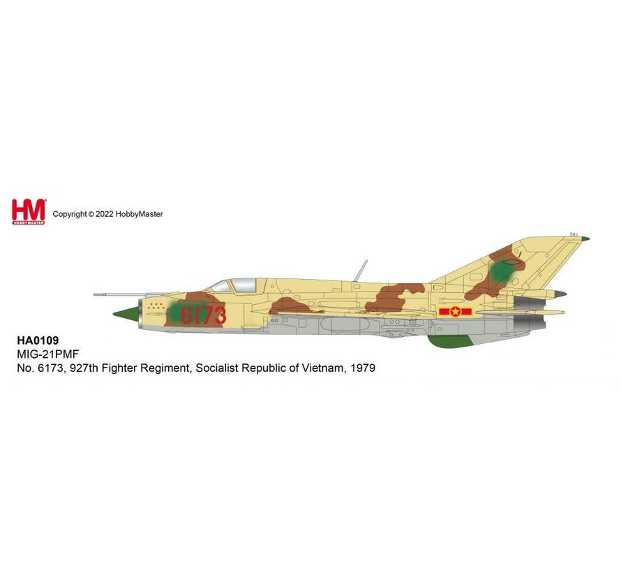 MIG21PMF 5173 927th Fighter Regt. Socialist Republic of Vietnam 1979 1:72  +preorder+