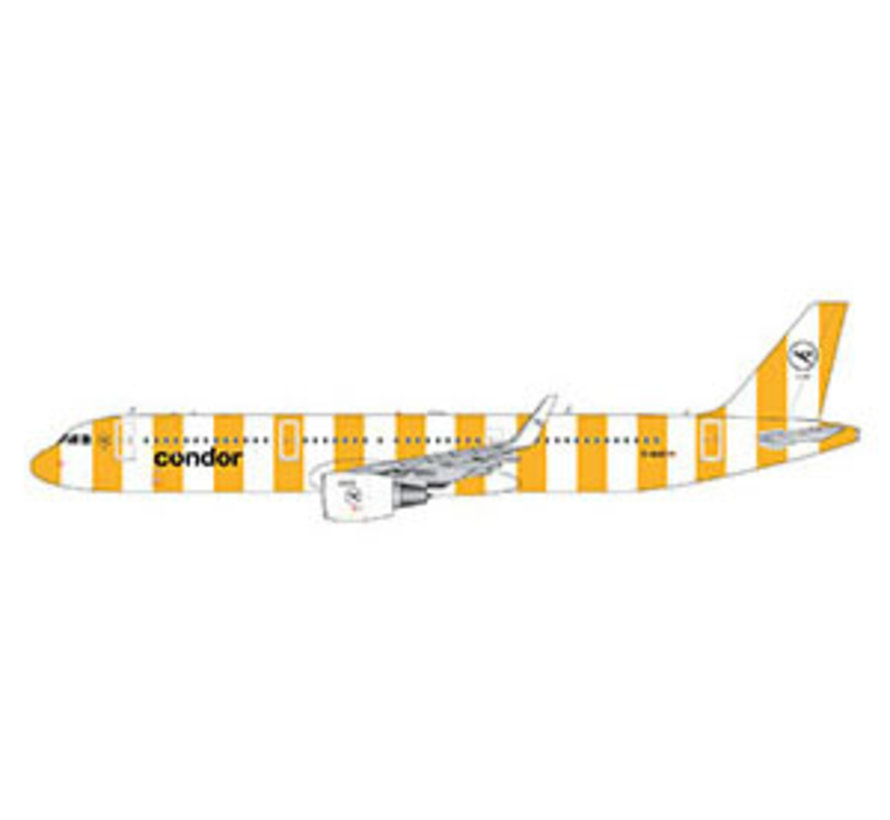 A321S Condor new livery 2022 yellow stripes D-AIAD 1:400 sharklets