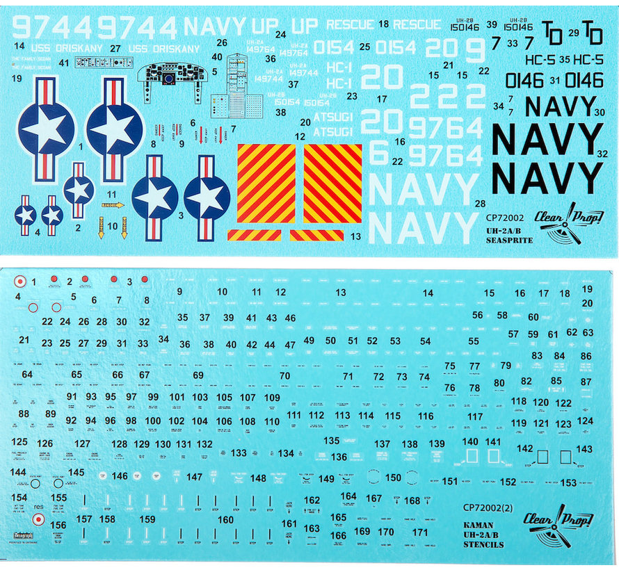 Clear Prop Kaman UH2A/B Seasprite 1:72 [Advanced kit]