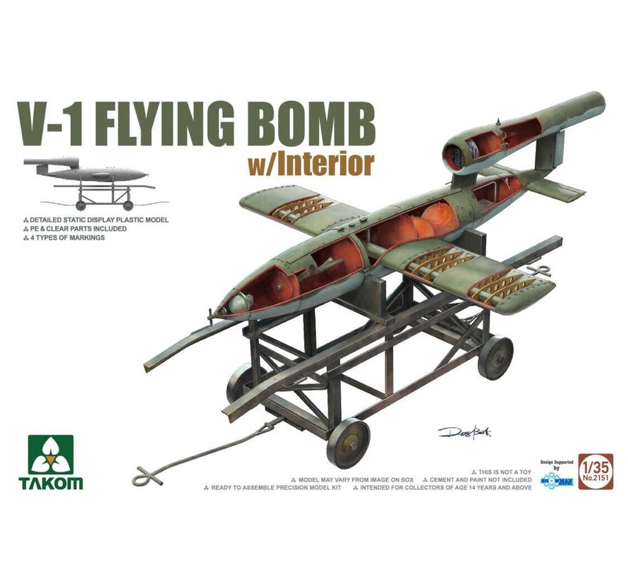 TAKOM V1 Flying Bomb W/Interior 1:35