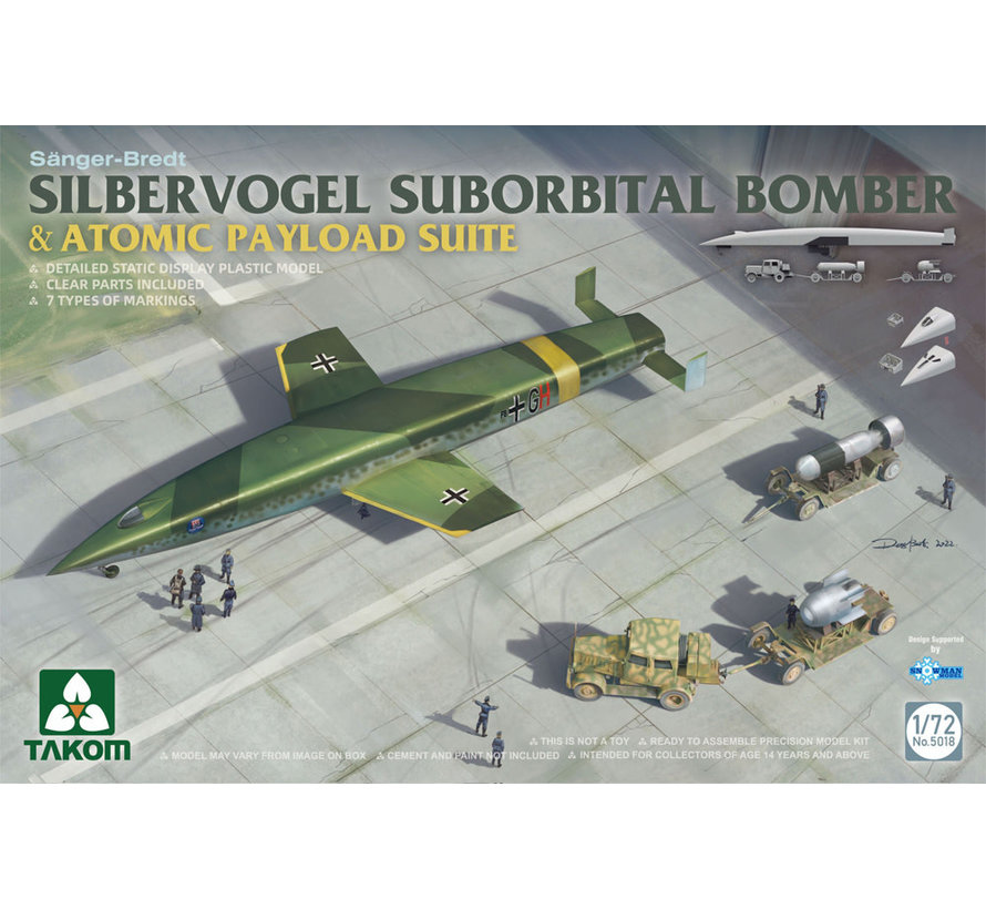 TAKOM Silbervogel Suborbital Bomber & Atomic Payload Suite 1:72