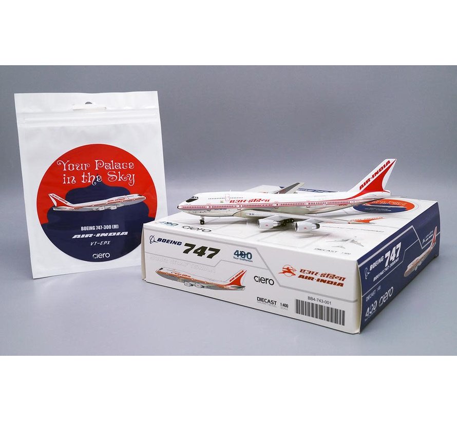 B747-300M Air India VT-EPX 1:400 (with sticker) +preorder+