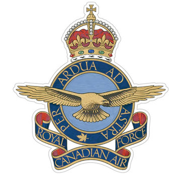 Labusch Skywear RCAF Heraldic King's Crown Eagle Sticker