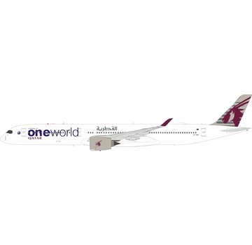 InFlight A350-1000 Qatar Airways OneWorld A7-ANE1:200 with stand