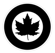 Labusch Skywear RCAF Classic Roundel Sticker (Black)