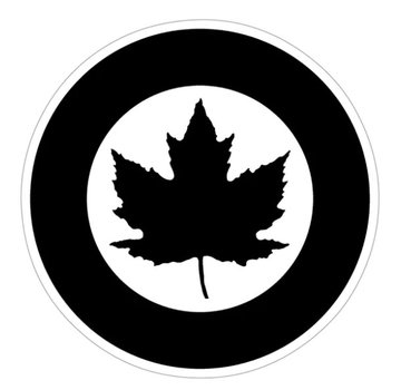 Labusch Skywear RCAF Classic Roundel Sticker (Black)