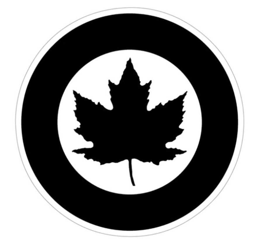 RCAF Classic Roundel Sticker (Black)