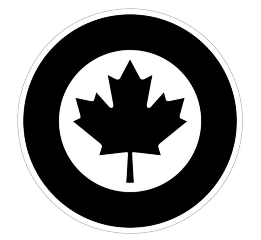 RCAF Modern Roundel Sticker (Black)