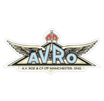 Labusch Skywear Avro Av Roe Manchester Sticker With King's Crown