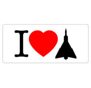 Labusch Skywear I Love Avro Arrow Sticker