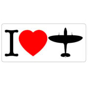 Labusch Skywear I Love Spitfires Sticker