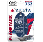 PlaneTags B757-200 TAIL # N627DL Delta Blue