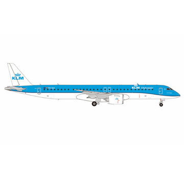 Herpa ERJ195-E2 KLM 2014 livery 1:200 with stand