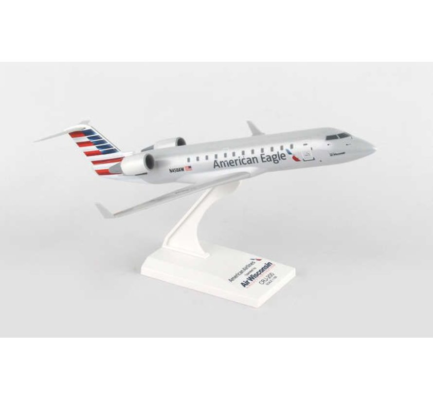 CRJ200 American Eagle Air Wisconsin 1:100 with stand