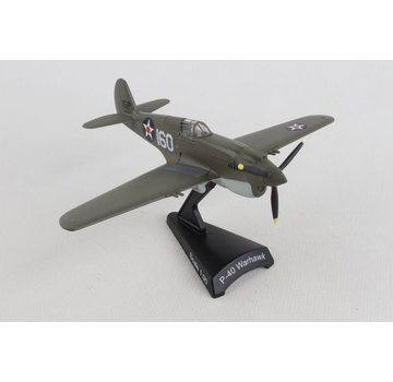 Postage Stamp Models P40 Warhawk USAAF WHITE 160 George Welch Pearl Harbor 1:90 with stand