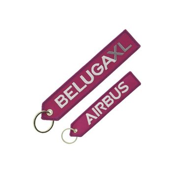 Airbus Key Chain Beluga XL Wide Pink