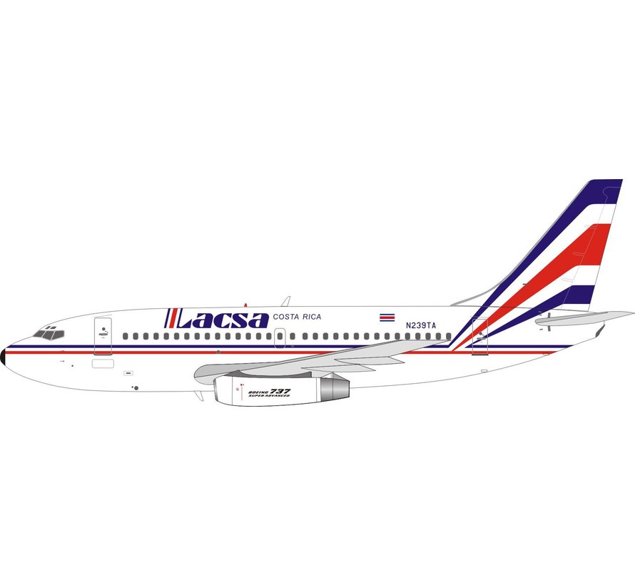 B737-200 Lacsa N239TA 1:200 with stand
