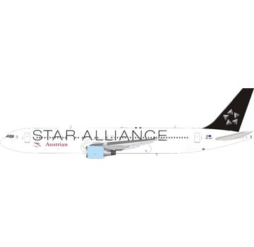 JFOX B767-300ER Austrian Airlines Star Alliance OE-LAY 1:200 with stand