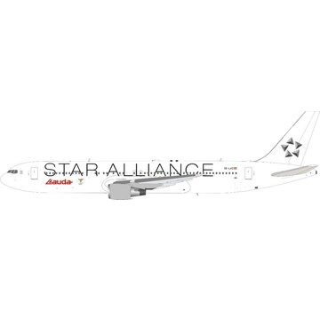 JFOX B767-300ER Lauda Air Star Alliance OE-LAZ 1:200 with stand