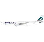 InFlight A330-300 Cathay Pacific Oneworld B-HLU 1:200 with stand