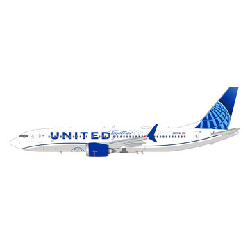 Gemini Jets B737-8 MAX United Being United Together 2019 livery N27261 1:200 with stand