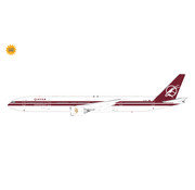 Gemini Jets B777-300ER Qatar 25th Anniversary retro livery A7-BAC 1:200 flaps down