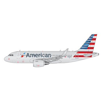 Gemini Jets A319S American Airlines 2016 livery N93003 1:400 sharklets