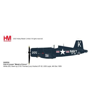 Hobby Master F4U4 Corsair VF-32 WHITE K-205 Lt Hudner US Navy 1950 1:48 +preorder+